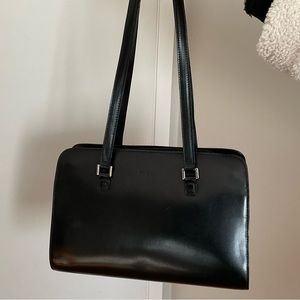 Vintage Furla black leather bag. Excellent condition